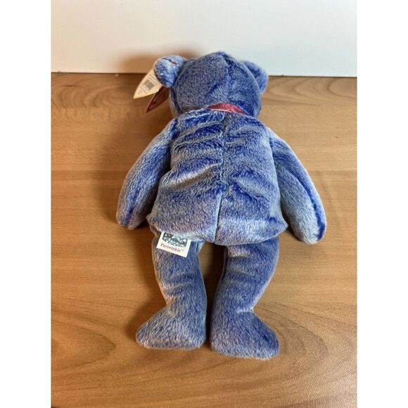 RETIRED 2000 TY Beanie Babies PERIWINKLE E-Bear Online Exclusive Collectible - Picture 7 of 9